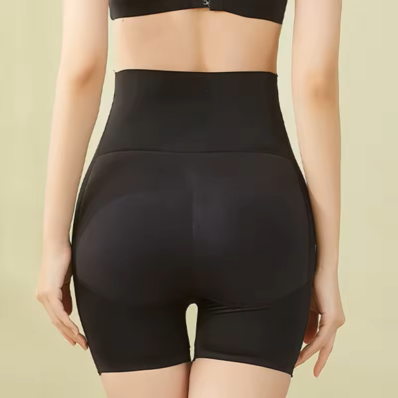 Collant  fessier taille haute (En NOIR), culotte sans couture avec coussin, sous-vêtements, Lingerie